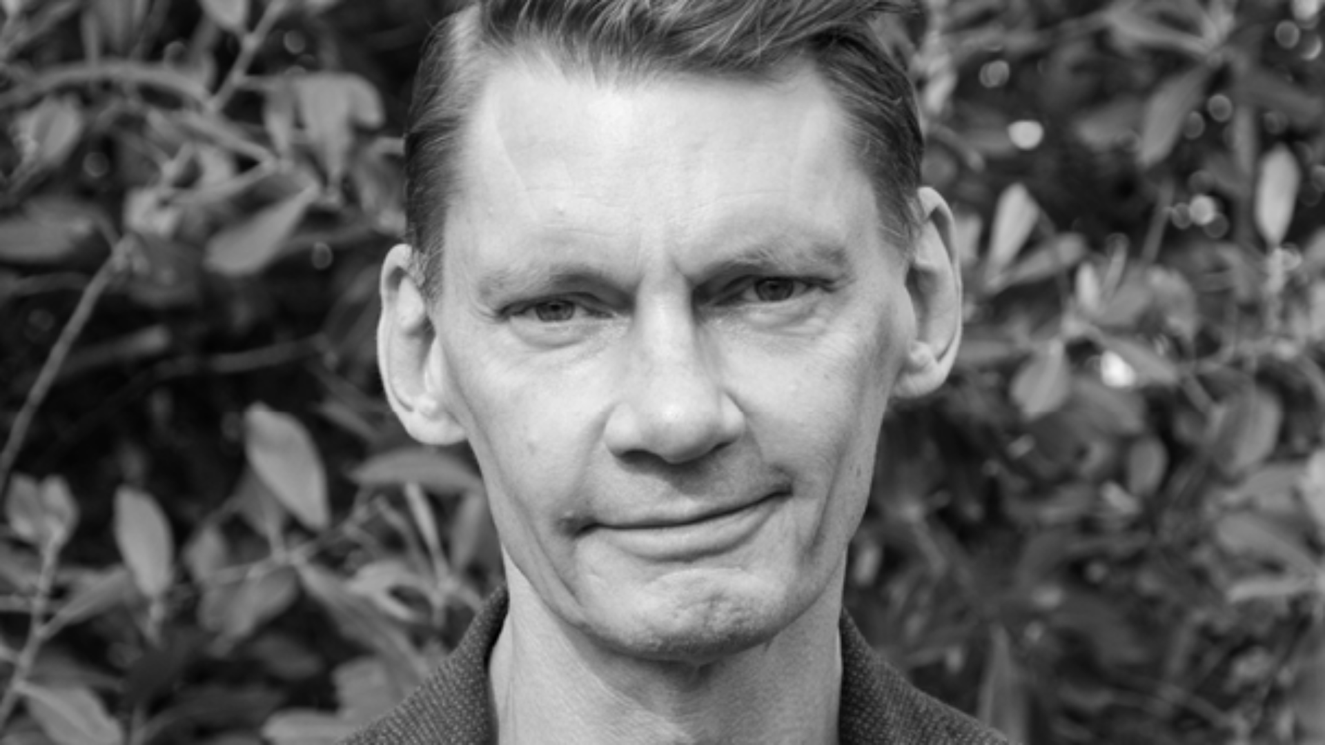 Svartvit porträttbild av Sven Andersson.